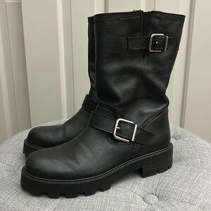 Tall moto boots from Steve Madden